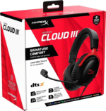 HyperX Cloud III Noir – Casque Gaming Filaire, DTS Spatial Audio, Haut-parleurs 53 mm, Micro Antibruit, Multiplateforme